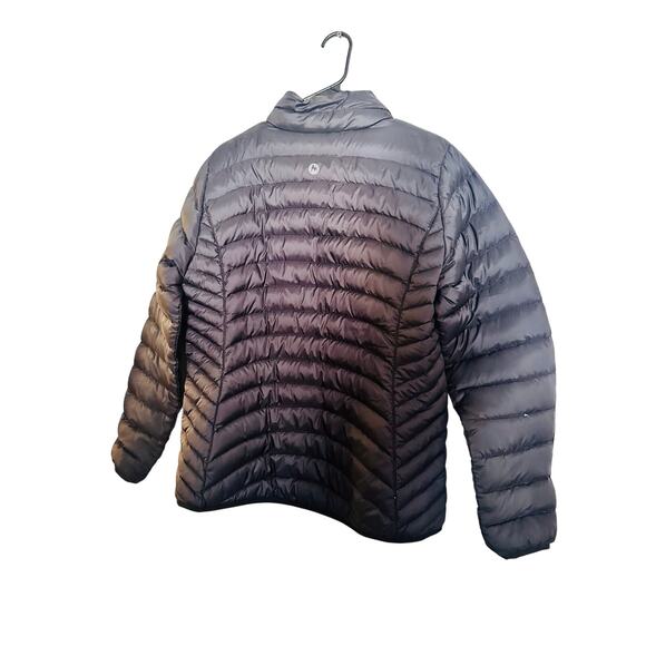 MARMOT Women’s Black 600 Fill Goose Down Zip Up Jacket Coat size Large - Picture 3 of 15